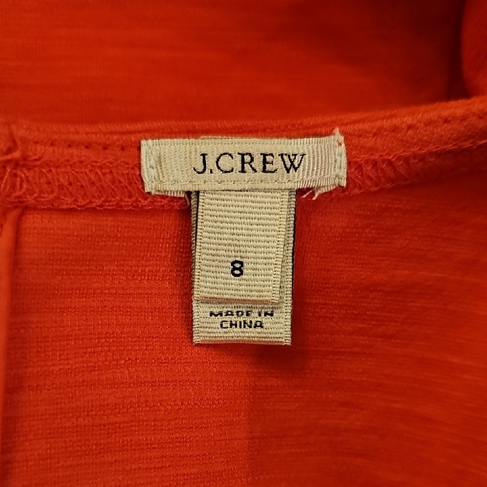 J.Crew Sleeveless A-Line Coral/Pink Dress Sz 8 - Picture 5 of 6